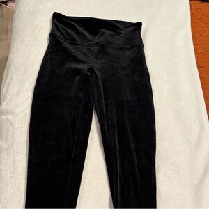 SPANX Women's Black Velvet Leggings